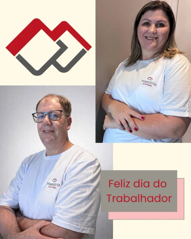 😄 E aí, galera da Maestria Sistemas! 🎉

Quero deixar aqui um grande parabéns a todos os trabalhadores da Maestria Sistemas! 👏👏
 É incrível ver o empenho e dedicação de cada um de vocês, sempre buscando inovar e melhorar. 
Vocês são fundamentais para o sucesso da empresa e merecem todo o reconhecimento!

Parabéns pelo trabalho incrível, equipe! 🚀 #maestriasistema #trabalhoemequipe #parabéns #diadotrabalhador