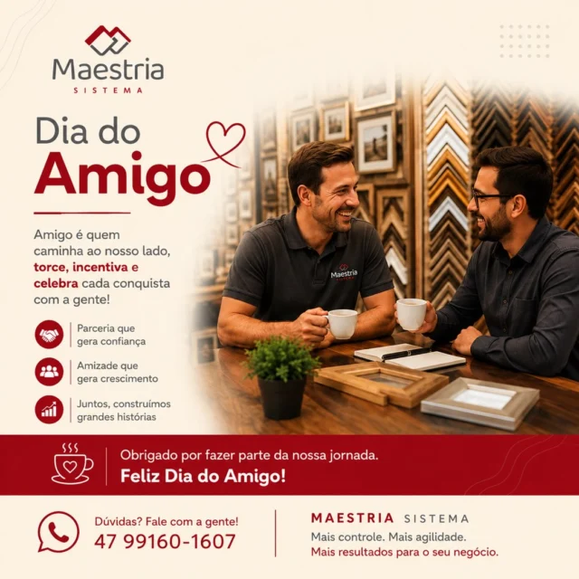 Quem tem uma amigo tem tudo!!
Conte com nós da maestria para grandes amizades, negócios sólidos e parcerias longas.🚀🚀

#amigo #diadoamigo❤️ #sistemadegestao