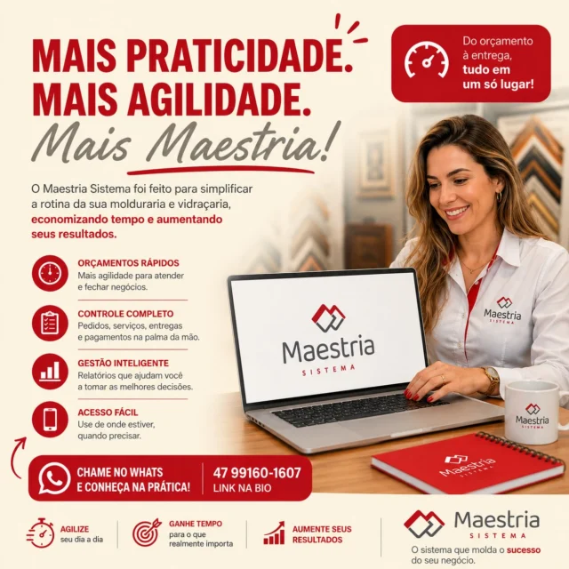 Tenha o controle da sua loja na palma das mãos !!
#sistemadegestao #praticidade #agilidade #molduras